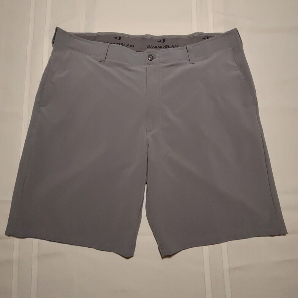 🎾NWT Men's Grey Grand Slam Active Performance Golf Shorts Size 40🎾